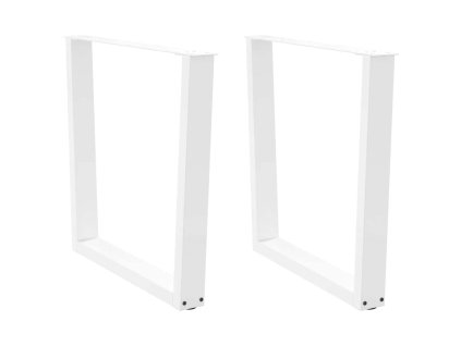 vidaXL Nohy k jídelnímu stolu ve tvaru V, 2 ks, bílé, 80 x (72-73,3) cm, ocel