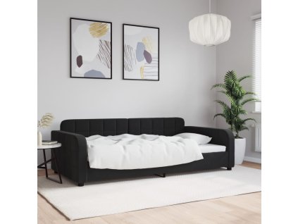 vidaXL Válenda černá 100 x 200 cm samet
