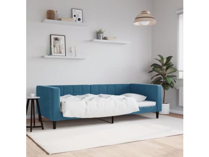 vidaXL Válenda modrá 90 x 200 cm samet