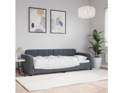 vidaXL Válenda tmavě šedá 80 x 200 cm samet