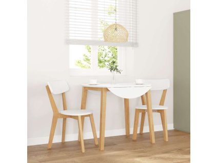 vidaXL Jídelní židle 2 ks z masivního dřeva Rubber