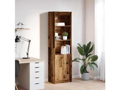 vidaXL Vysoká deska Staré dřevo 50x35x180 cm Dřevěná konstrukce