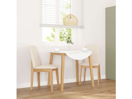 vidaXL Jídelní židle s polštáři 2 ks masivního dřeva s gumou