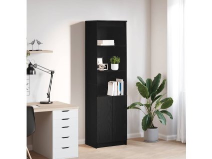 vidaXL Vysoká deska Černý dub 50x35x180 cm Dřevěná konstrukce