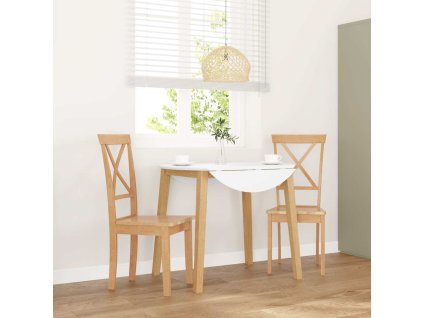 vidaXL Jídelní židle 2 ks z masivního dřeva Rubber