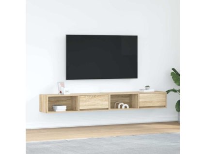 vidaXL TV skříňky 2 ks Dub Sonoma 100x31x25,5 cm Dřevěné konstrukce