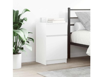 vidaXL Noční stolky 2 ks bílé 39x35x65 cm kompozitní dřevo