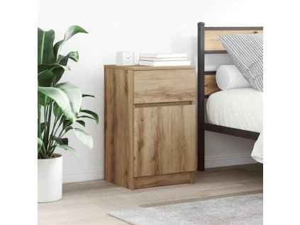 vidaXL Noční stolky 2 ks dub artisan 39x35x65 cm kompozitní dřevo