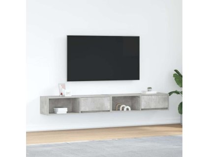 vidaXL TV skříňky 2 ks Betonová šedá 100x31x25,5 cm Dřevěná konstrukce