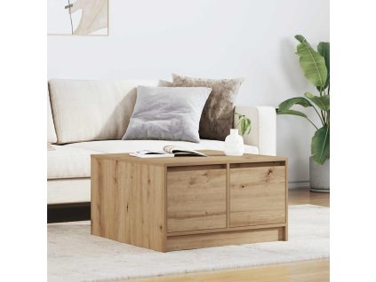 vidaXL Konferenční stolek se zásuvkami Řemeslnický dub 70,5x70x40 cm