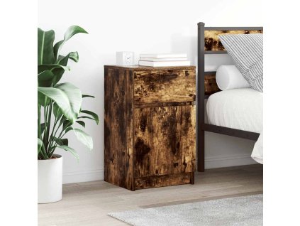 vidaXL Noční stolky 2 ks kouřový dub 39x35x65 cm kompozitní dřevo