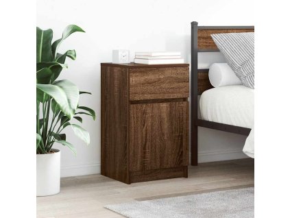 vidaXL Noční stolky 2 ks hnědý dub 39x35x65 cmkompozitní dřevo