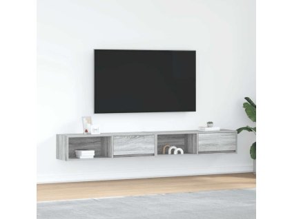 vidaXL TV skříňky 2 ks šedé sonoma 100x31x25,5 cm kompozitní dřevo