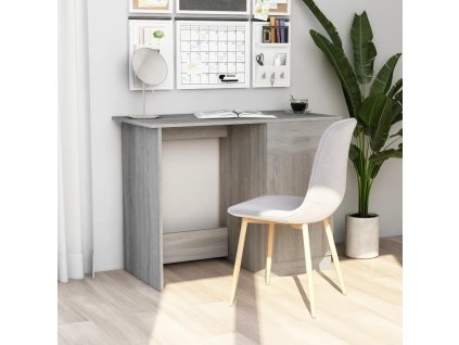 vidaXL Psací stůl šedý sonoma 100 x 50 x 76 cm kompozitní dřevo