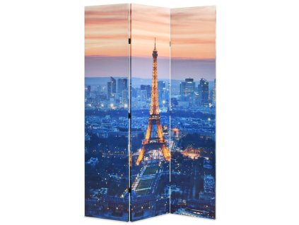 vidaXL Skládací paraván 120 x 170 cm Noční Paříž