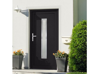 vidaXL Vchodové dveře antracitové 108 x 208 cm PVC