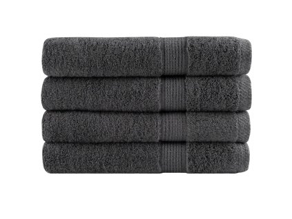 vidaXL Premium ručníky SOLUND 4 ks antracitové 80x200 cm 600 g/m²