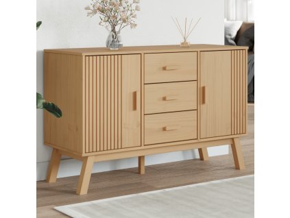 vidaXL Příborník OLDEN hnědý 114 x 43 x 73,5 cm masivní borové dřevo