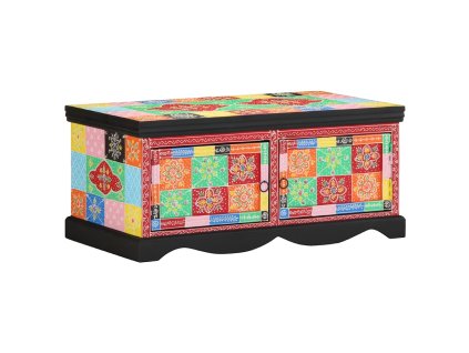 vidaXL Konferenční stolek Multicolour 90x50x40 cm Masivní dřevo Mango