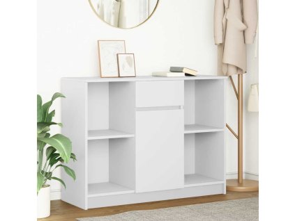 vidaXL Příborník se zásuvkou bílý 101x35x76 cm Dřevěné konstrukce