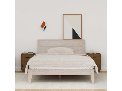 vidaXL Noční stolky 2 ks medově hnědé 40x34x55 cm masivní borové dřevo