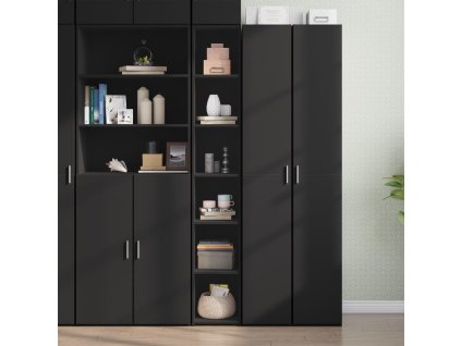 vidaXL Skříň highboard černá 30 x 41 x 185 cm kompozitní dřevo