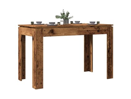 vidaXL Jídelní stůl old wood 120 x 60 x 76 cm kompozitní dřevo