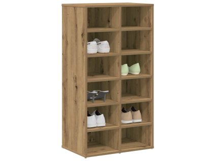 vidaXL Botník dub artisan 54 x 34 x 100,5 cm kompozitní dřevo