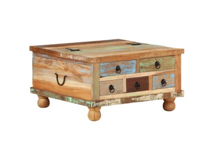 vidaXL Konferenční stolek recyklované dřevo 70 x 70 x 38 cm
