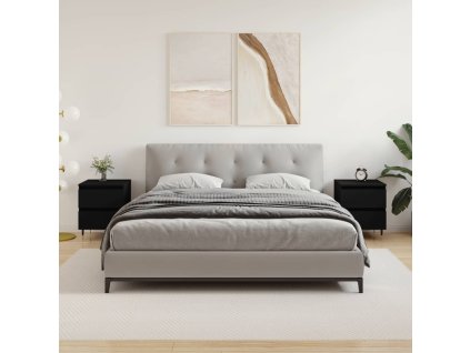 vidaXL Noční stolky 2 ks černé 40 x 35 x 50 cm kompozitní dřevo