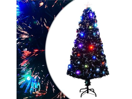 vidaXL Vánoční stromek se stojanem a LED 150 cm optické vlákno