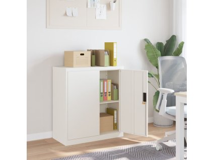 vidaXL Kartotéka bílá 79 x 40 x 90 cm ocel