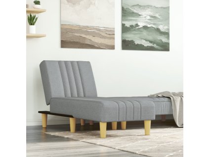 vidaXL Lenoška světle šedá textil