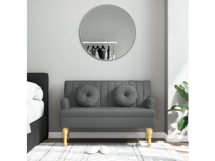 vidaXL Lavice s polštáři tmavě šedá 113 x 64,5 x 75,5 cm textil