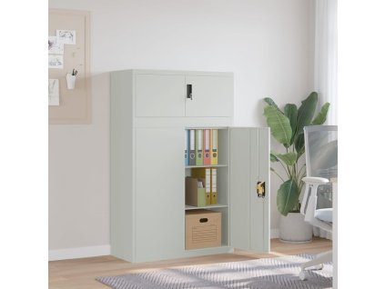 vidaXL Kartotéka světle šedá 90 x 40 x 145 cm ocel