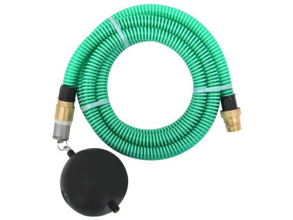 vidaXL Sací hadice s mosaznými konektory zelená 1,1" 20 m PVC