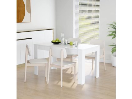 vidaXL Jídelní stůl bílý 140 x 74,5 x 76 cm kompozitní dřevo