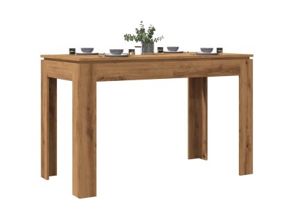 vidaXL Jídelní stůl dub artisan 120 x 60 x 76 cm kompozitní dřevo