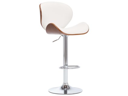 vidaXL Barová židle bílá umělá kůže