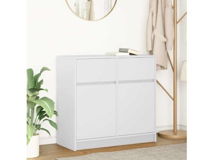 vidaXL Příborník se zásuvkou Bílý 80x34x76 cm Dřevěné konstrukce