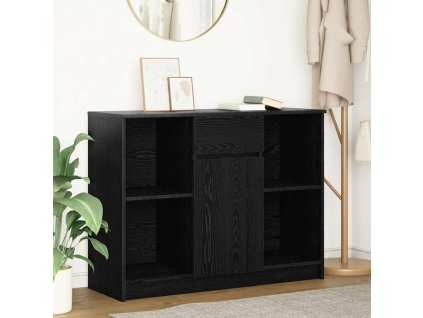 vidaXL Příborník se zásuvkou Černý dub 101x35x76 cm kompozitní dřevo