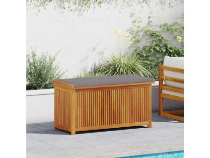 vidaXL Venkovní box na polštáře 113x50x60,5 cm Masivní dřevo akácie