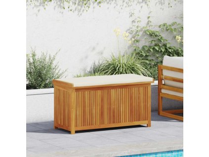 vidaXL Venkovní box na polštáře 113x50x60,5 cm Masivní dřevo akácie