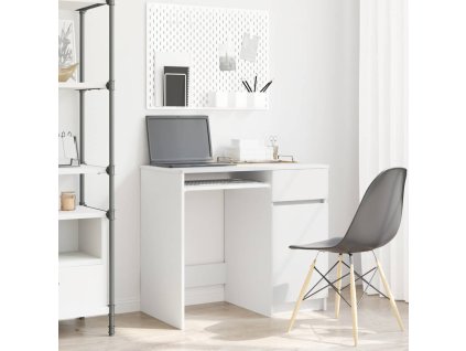vidaXL Psací stůl bílý 86x49x76 cm kompozitní dřevo