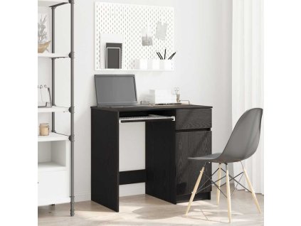 vidaXL Psací stůl Černý dub 86x49x76 cm Dřevěné konstrukce