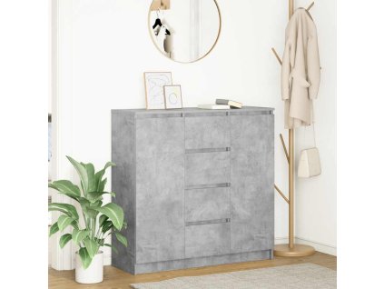 vidaXL Příborník se zásuvkami betonově šedá kompozitní dřevo