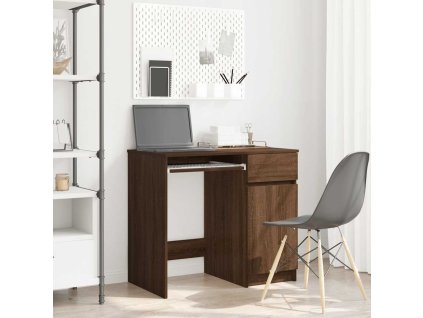 vidaXL Psací stůl hnědý dub 86x49x76 cm kompozitní dřevo