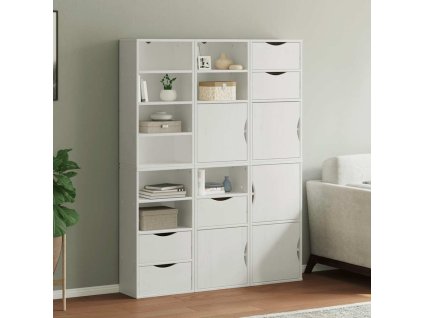 vidaXL Boční skříňky 6 ks "ODDA" Bílá 40x24x79 cm Borovicový masiv