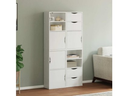 vidaXL Boční skříňky 4 ks "ODDA" Bílá 40x24x79 cm Borovicový masiv