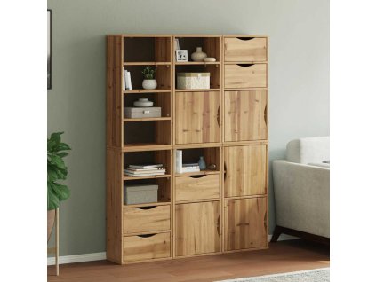 vidaXL Boční skříňky 6 ks "ODDA" 40x24x79 cm Borovicový masiv